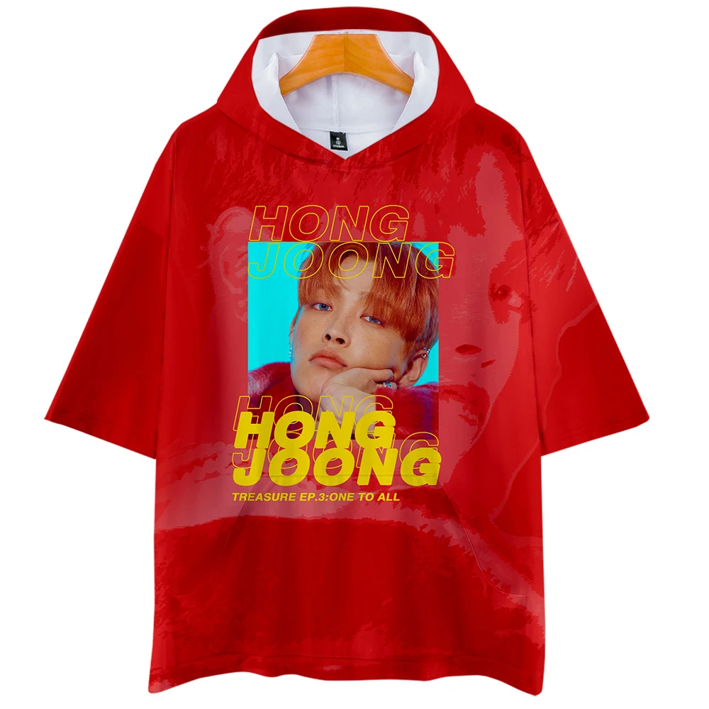 ATEEZ 3D Футболка с принтом женская мода Harajuku Повседневная Хип Хоп короткий рукав Kawaii Популярная 3D футболка с капюшоном XXS-4XL