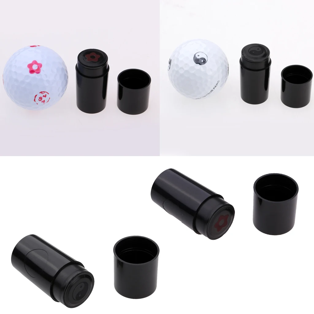 Быстросохнущий пластиковый штамп для мяча гольфа 2 шт. маркер символ