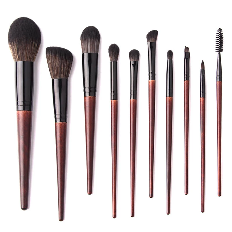 

10pcs Makeup Brushes Set For Cosmetic Foundation Powder Blush Eyeshadow Kabuki Blending Make Up Brush Beauty Tool