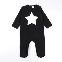 baby romper pyjamas kids clothes long sleeves children clothing heart star baby overalls ribbed boy girls clothes footies romper