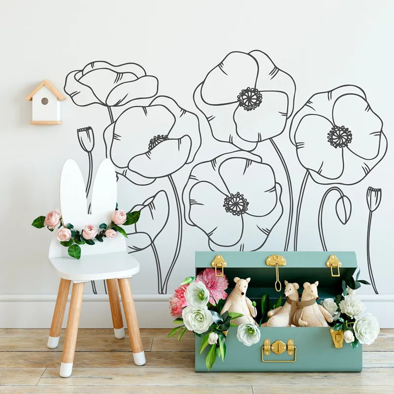 Граффити цветы искусственные сад дикие детский цветок Магазин Подарки для