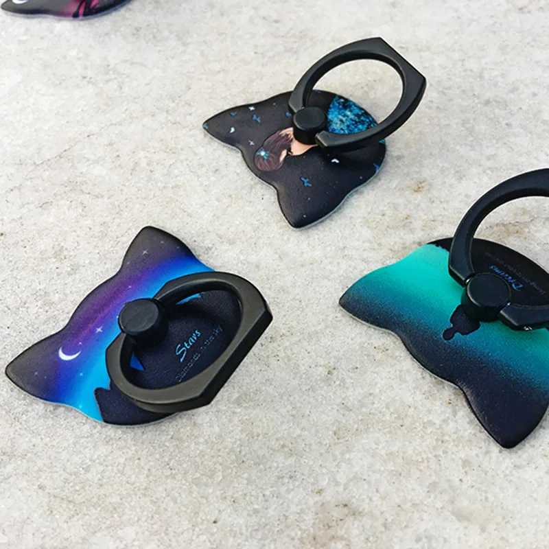 Светящийся Универсальный держатель для мобильного телефона Волк Олень шаблон