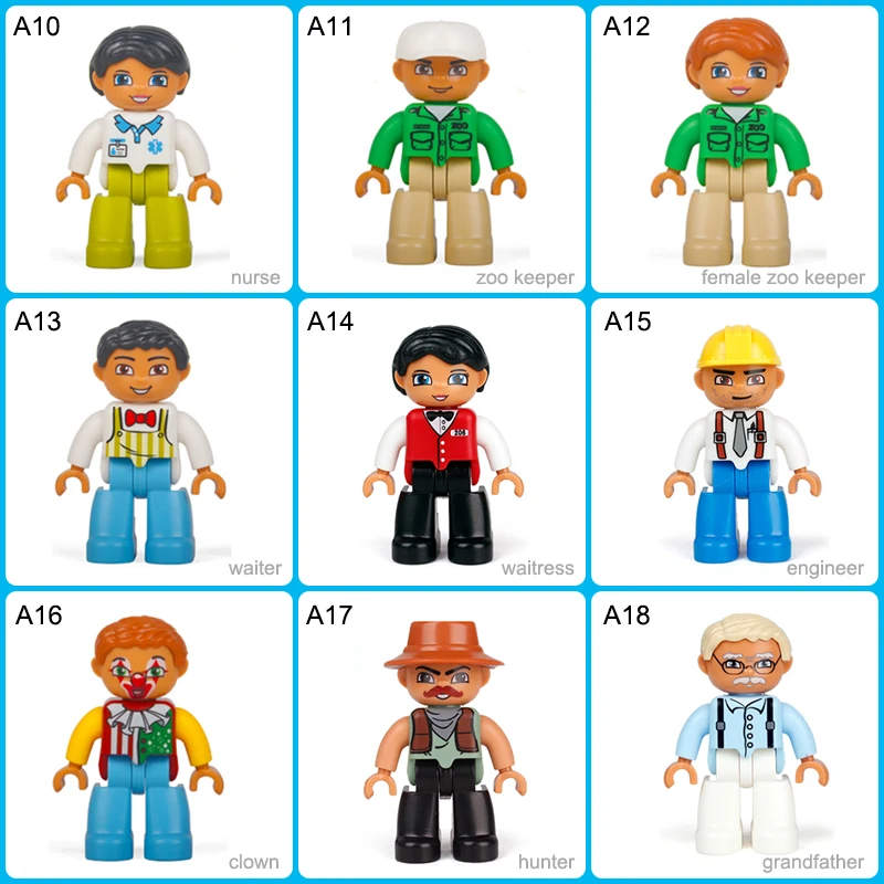 Ходячие фигурки конструкторы игрушки для больших строительных блоков