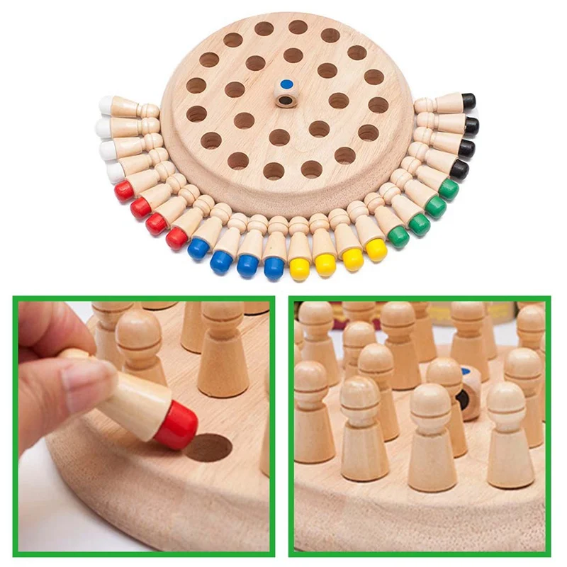 Детская игра для вечерние деревянная палочка запоминания шахматная забавная