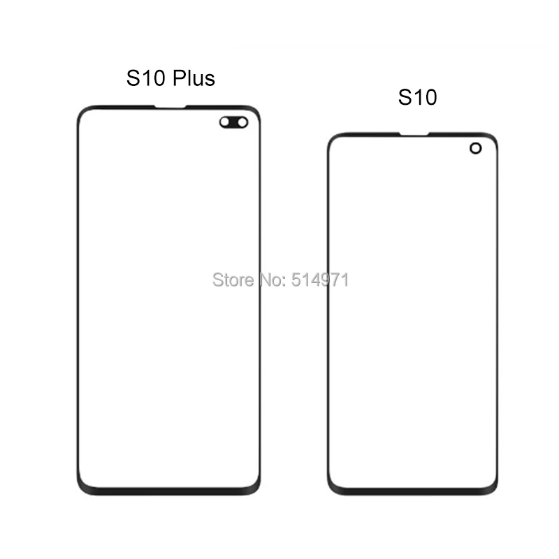 A+ качество Новое внешнее стекло для замены для samsung S10 S10Plus S10E G973 G975 ЖК-дисплей сенсорный экран передняя внешняя стеклянная линза