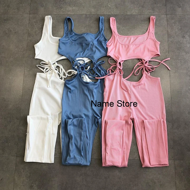 

2021 Summer New Ladies Suit Fashion Outdoor Solid Color Women's Clothing Sexy Straps Plus Size