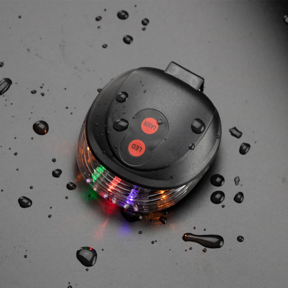 Велосипедный задний светильник 5 светодиодный ночной езды Предупреждение лазеры