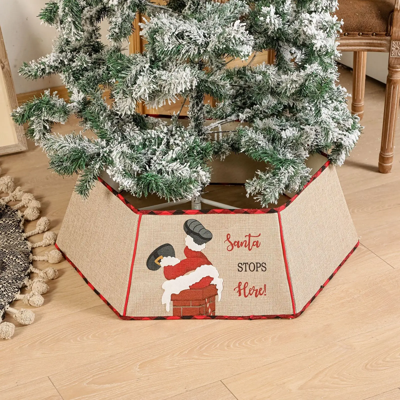 

Christmas Decoration Tree Skirt Christmas Tree Bottom Decoration Cloth Border New Year Christmas Tree Decorations