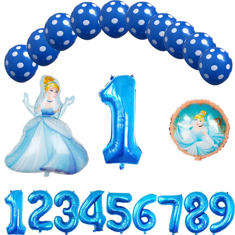 13 шт 67*92 см Большой Белль Аврора Золушка 18 дюймов шар принцесса фольга шары