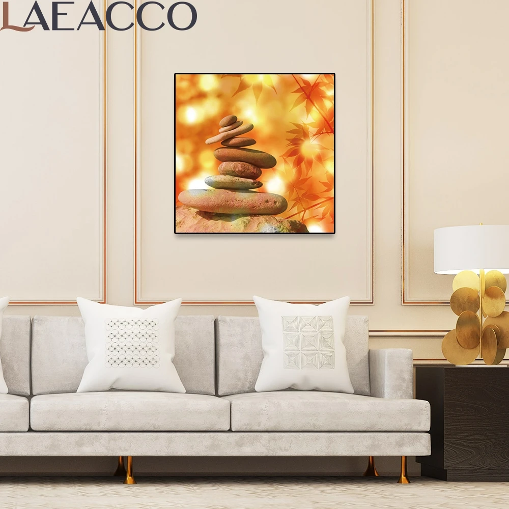 Модульная картина Бамбуковая вода холст свеча камень SPA настенное искусство