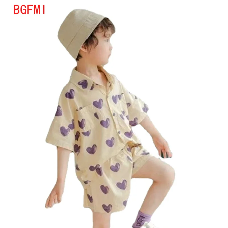 

От 3 до 12 лет, летняя одежда для маленьких девочек, Костюм для мальчиков 95% хлопок подростка Детская рубашка с короткими рукавами + шорты для м...