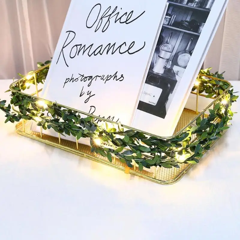 Новинка 3 м гирлянда в виде листьев праздничная лампа питание от USB медный