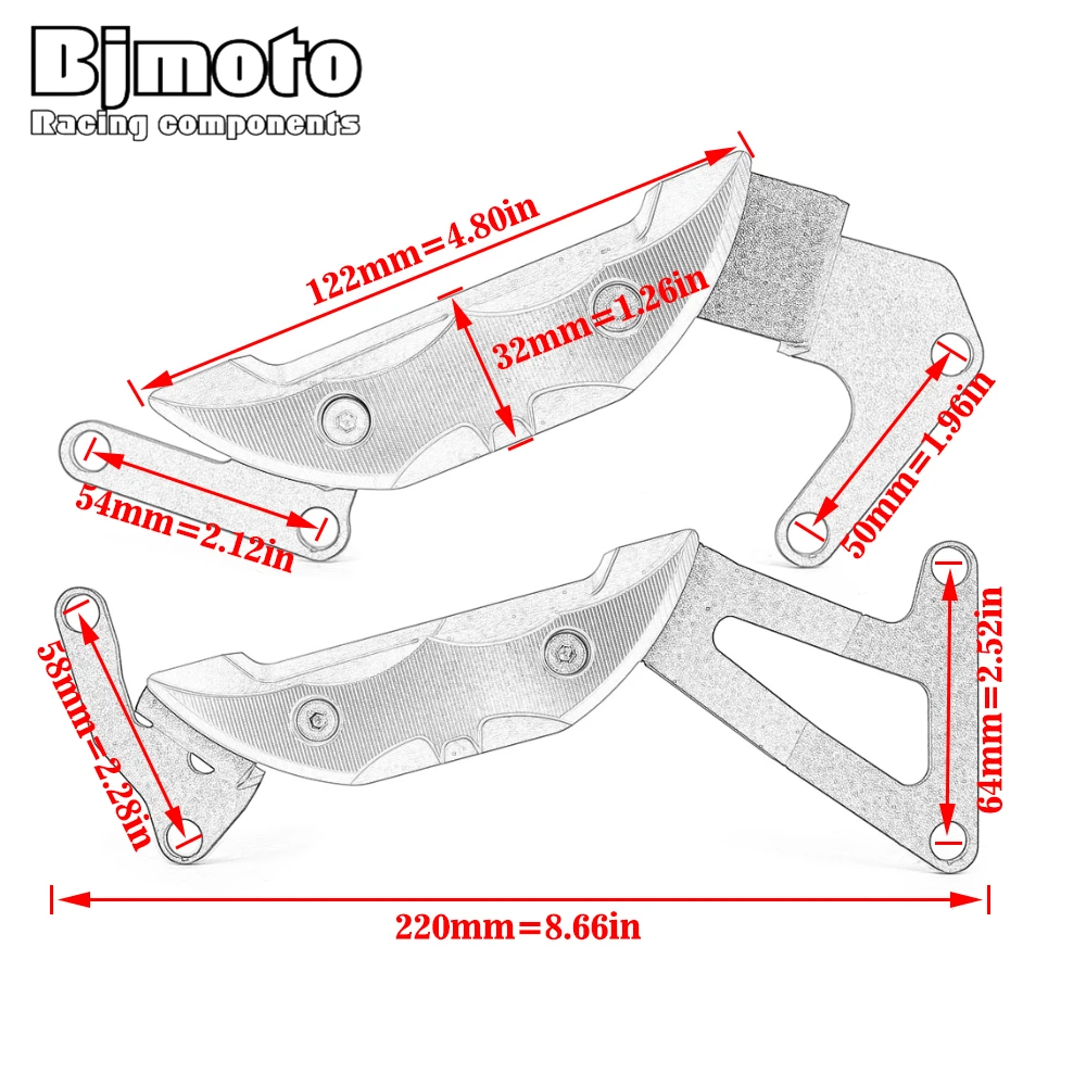 

Left Right Motorcycle CNC Alumimum Engine Guard Cover Protector Crap For DUKE390 250 2017-2020 RC 390 250 2017-2020