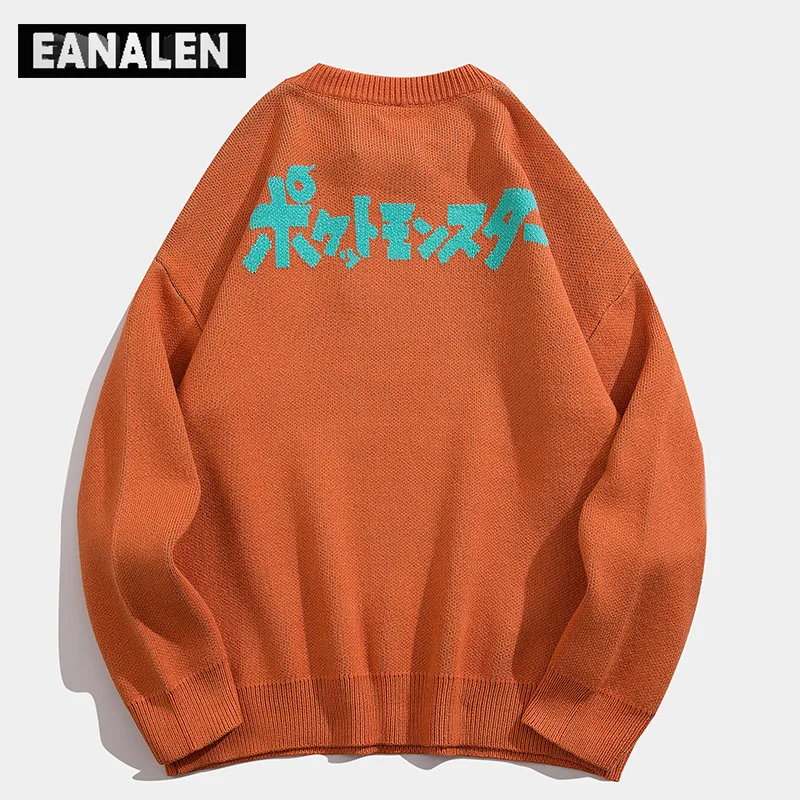 Трикотажный свитер в японском стиле с аниме для мужчин и женщин супермилый