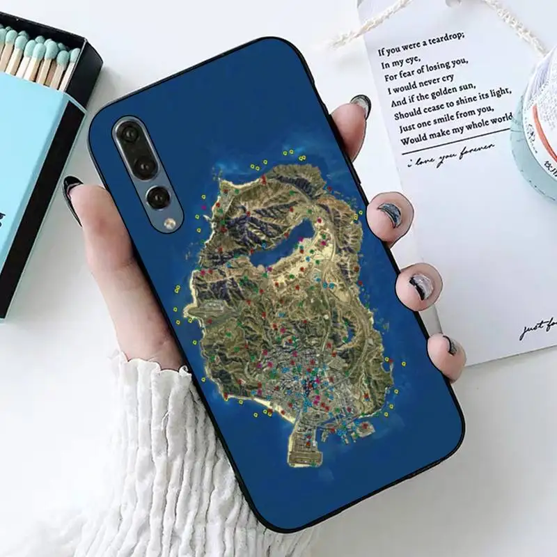 LVTLV Special Gta Grand Theft Auto 5 V San Andreas Painted Phone Case for huawei P8 P9 p10 p20 P30 P40 pro lite psmart 2019 | Мобильные