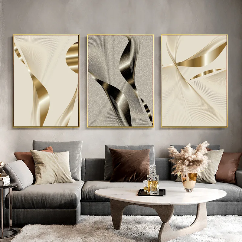 

Abstract Unframed Europe Canvas Printings Minimalist Psychedelic Wall Paintings Poster Set Living Room Decoration Art