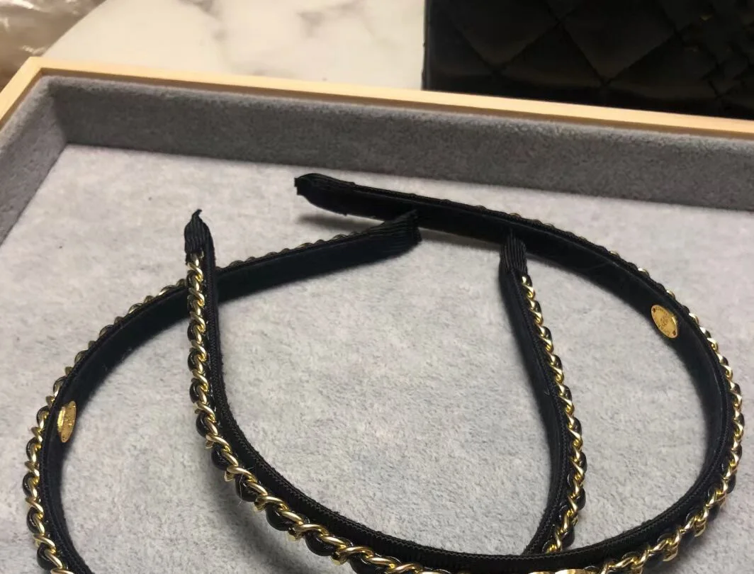 

2021 весенне-летняя Женская милая цепочка из искусственной кожи Женская повязка для волос головной убор аксессуары для волос подарок