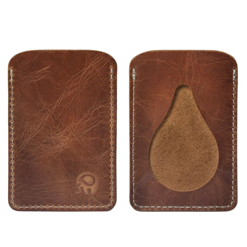 Модный мужской кожаный кошелек для удостоверения личности монет деловой Тонкий