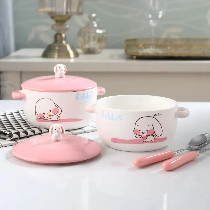 Мультяшная креативная мгновенная фотокерамическая миска Милая Студенческая для