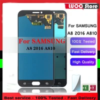 high quality super amoled lcd display for samsung galaxy a8 2016 a810 a810f touch screen digitizer replacement parts for a810