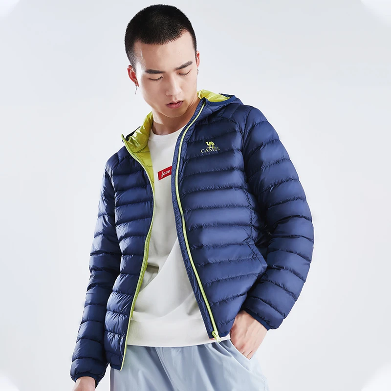 CAMEL официальная оригинальная куртка с гусиным пухом пальто для женщин и мужчин