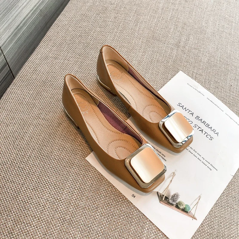 

2021 New Brand Spring Summer Women Shoes Square Toe Pumps High Qulity Dress Party Casual Shoes Low Heels Woman Pumps Size 34-42