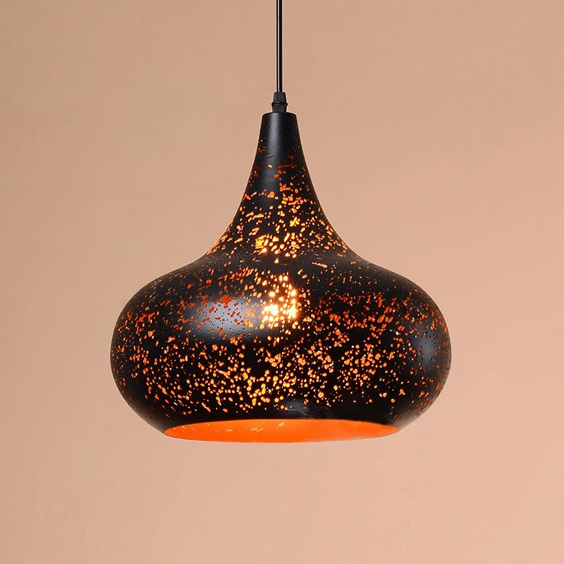 Pendant Led Rust Open Restaurant Bar Cafe Clothing Store Chandelier Retro Art Garden Kitchen Study Bedside Loft Light | Лампы и