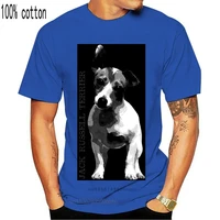 jack russell terrier t shirt fashion summer style o neck cotton personalized standard slim fit shirt