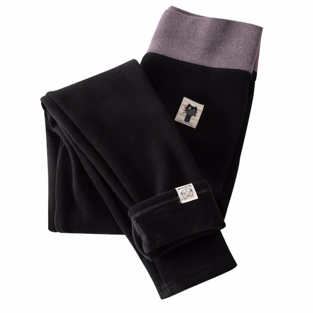 Black 1 Xs-xl Модные женские эластичные леггинсы с высокой талией, утепленные бархатные брюки большого размера, сексуальные леггинсы, повседневные штаны для женщин - Цвет: Black 1