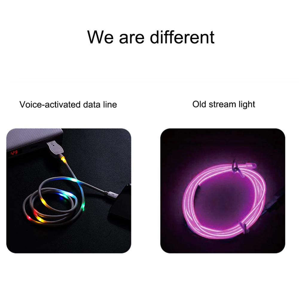 Светодиодный светильник для танцев с регулятором громкости флеш кабель Android