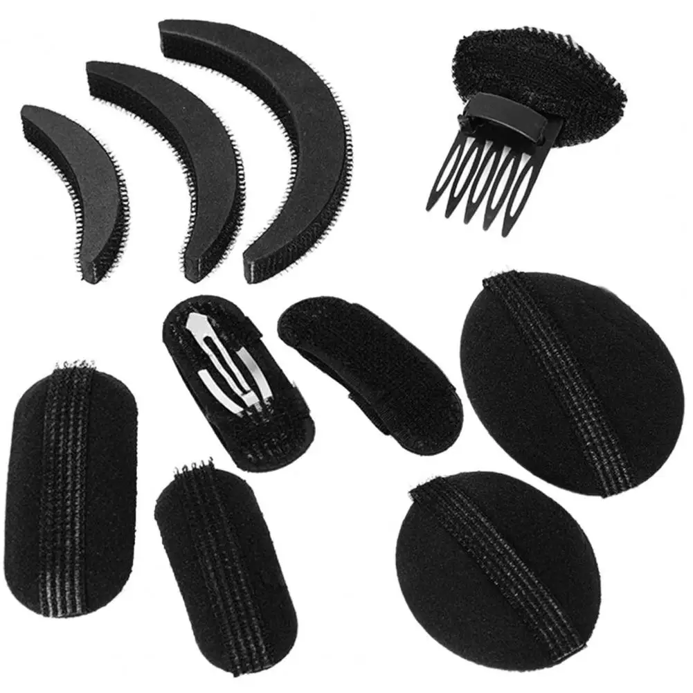

Sponge Hair Clip Holder Pad Seamless Styling Tool Bun Braid Hair Padding Hair Bump Up Sponge Princess Head Foam Pad Accessories