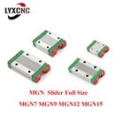 Блок каретки MGN MGN7C MGN9C MGN9H MGN12C MGN12H скользящий блок в сочетании с миниатюрной линейной направляющей для деталей ЧПУ для 3D-принтера