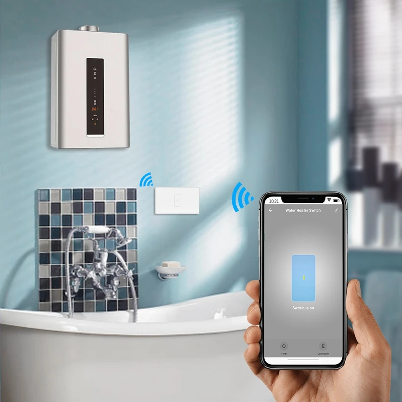 WiFi Smart Switch бойлер водонагреватель переключатель Новый 4400 Вт приложение таймер