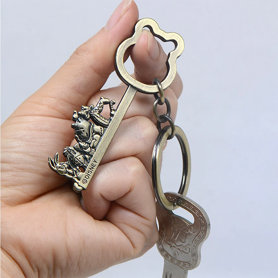 Милый Винтажный Бронзовый чехол с Микки-Маусом для мужчин и женщин брелок