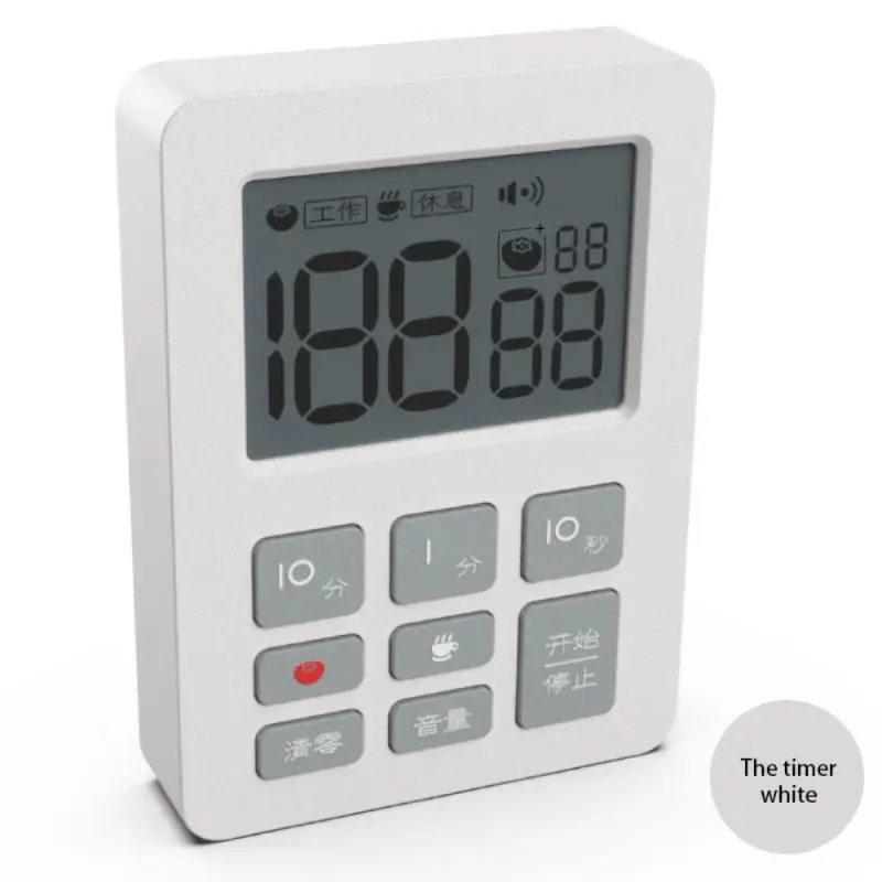 

1 Pcs Four-color Multifunctional Timer Kitchen Cooking Timer Postgraduate Student Time Manager Can Silent Alarm Clock Newest