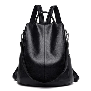 Рюкзак женский кожаный, многофункциональный, винтажный, для путешествий