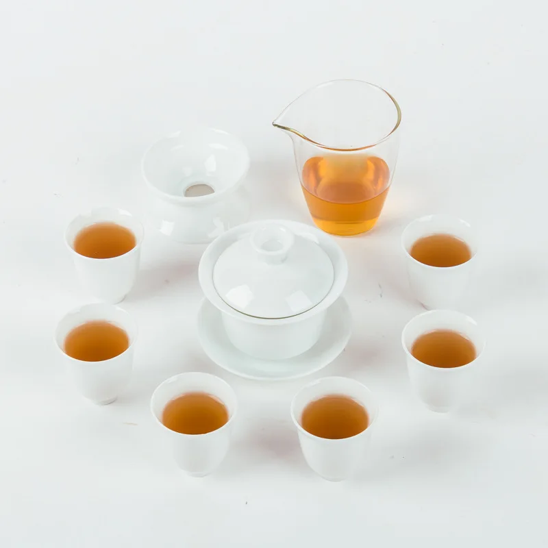 

Ceramic tea cup for chinese kungfu travel tea set drinkware with travel bag Free shipping gift Custom logo Porcelain CN(Origin)