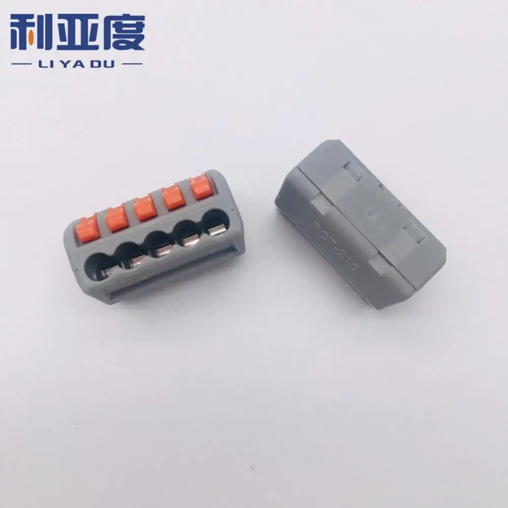 

Hole 3 PCT-212/213/214/215 100PCS/lot Universal Terminals Block Plug-in Electrical Wire Connector
