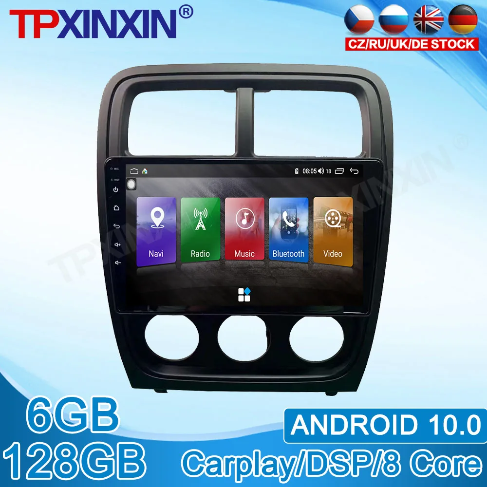

Android 10 6G+128GB For Dodge Caliber 2010 2011 Car Multimedia Radio Player Stereo IPS Touch Screen GPS Navigation DSP Carplay