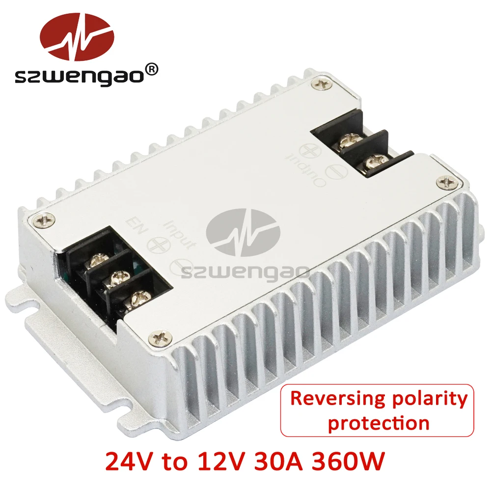 24V to 12V 30A Pro 24 В до 12 В 1.5A 3A 5A 8A 10A 15A 20A 30A 40A понижающий преобразователь постоянного тока 24 В до 12 В DC-DC регулятор напряжения для автомобилей на солнечной батарее - Цвет: 24V to 12V 30A Pro