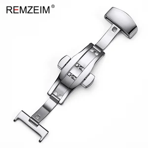 Новая прочная двойная Складная пряжка-бабочка из нержавеющей стали, водонепроницаемые автоматические пряжки, аксессуары для ремешка часов