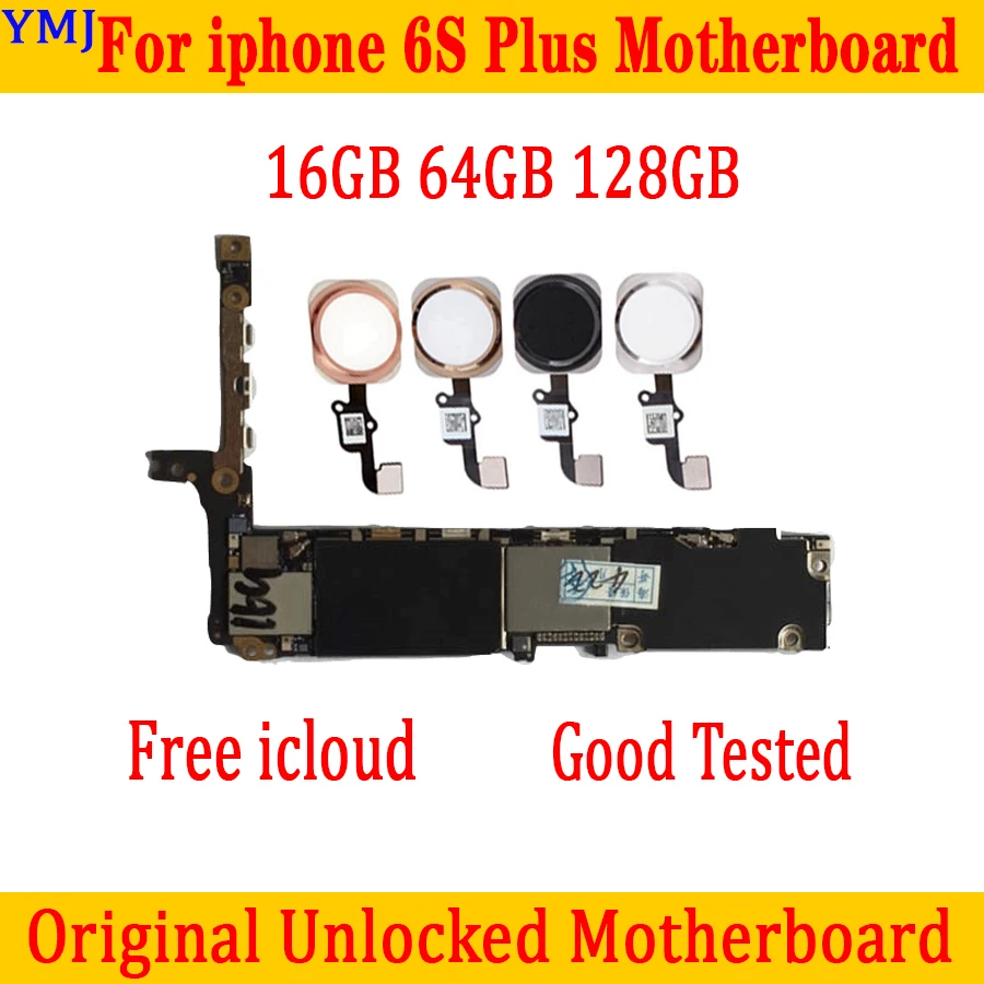 16 ГБ 32 64 128 с/без Touch ID для материнской платы iphone 6S Plus 100% оригинальная