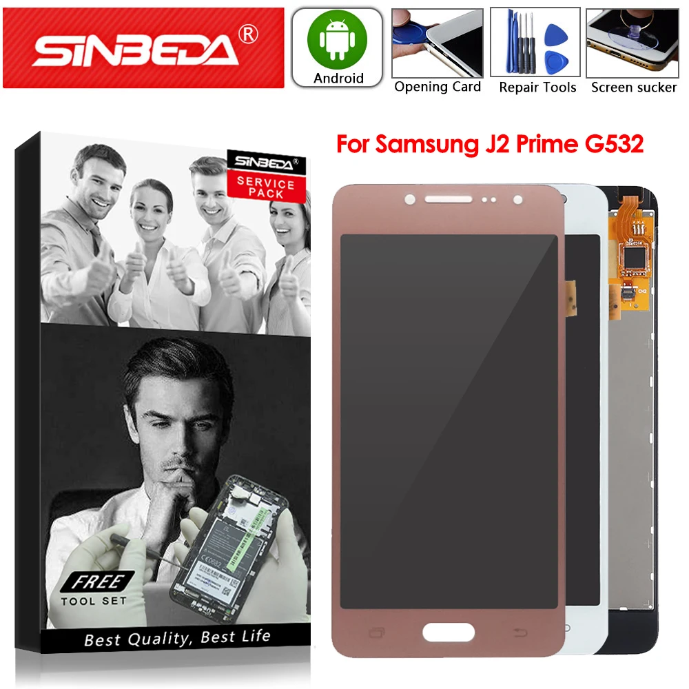 Super AMOLED 5 0 &quotЖК дисплей дигитайзер сенсорного экрана в сборе для Samsung Galaxy J2 Prime G532