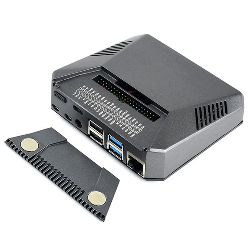 Для Raspberry Pi 4 B ONE + алюминиевый чехол с адаптером для охлаждающих вентиляторов |