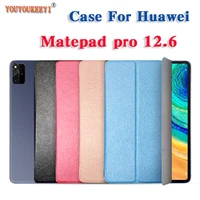 new case for huawei matepadpro 12 6 2021 5g tablet pu leather stand cover for huawei wgr an19 wgr w19 12 6inch