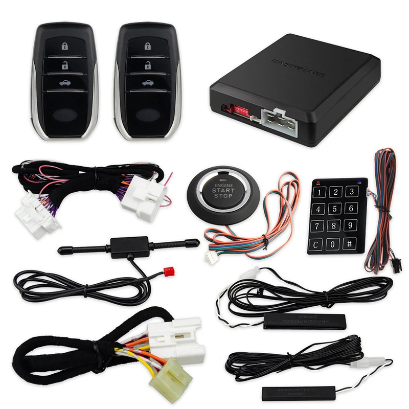 

EASYGUARD CAN BUS car alarm system PKE passive keyless entry remote start plug & play fit for toyota cars push start stop button