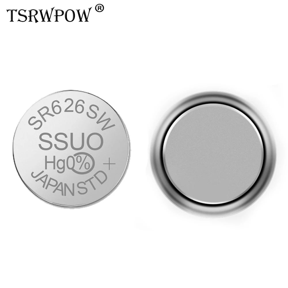 TSRWPOW 10 шт./упак. AG4 1 55 V LR626 SR626SW 177 SR626 V377 Кнопка ячейки Батарея батареи для