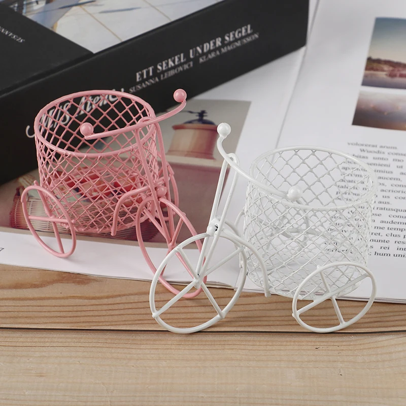 

Cute Iron Tricycle Art Decoration Wedding Sugar Jewelry Container Storage Holder