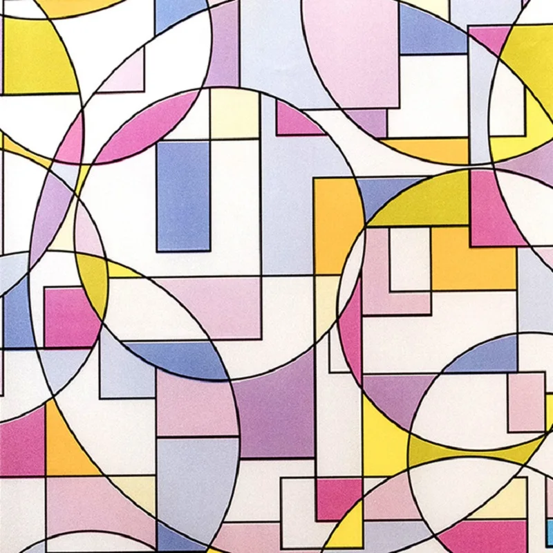 Статическая липкая оконная плёнка круглая и квадратная многоразмерная УФ защита