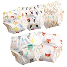 Детские подгузники, многоразовые подгузники, водонепроницаемые хлопковые тканевые подгузники, дышащие детские трусики для тренировок